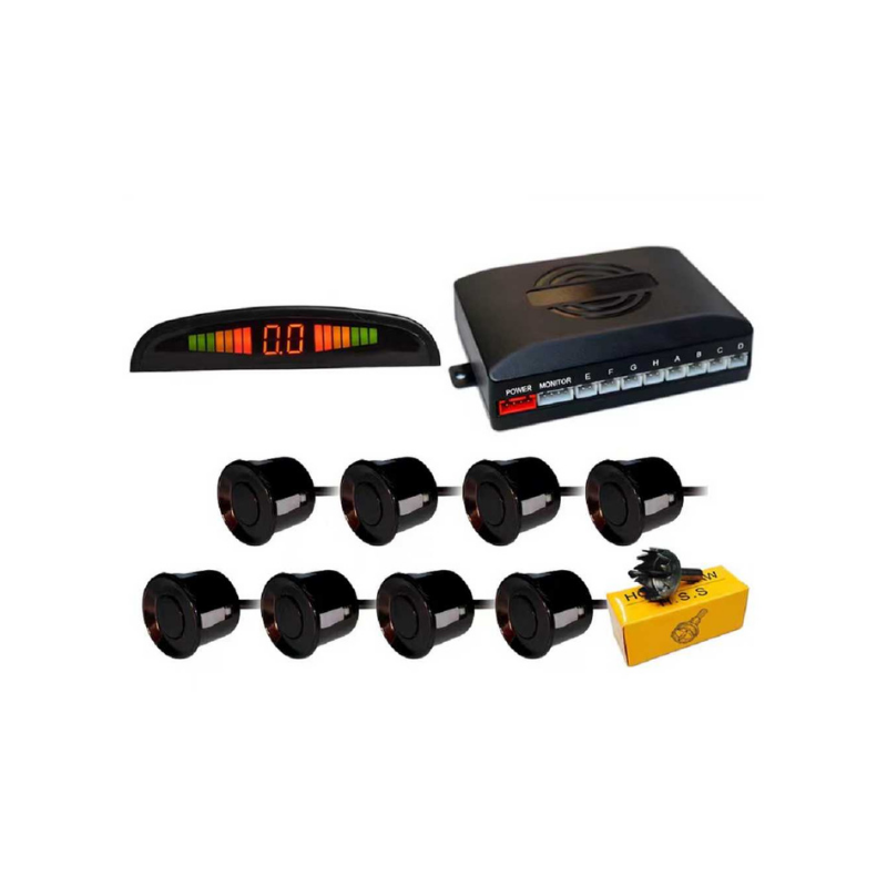 002181 Αισθητήρες παρκαρίσματος - 8pcs - Only Screen - Black - 002181