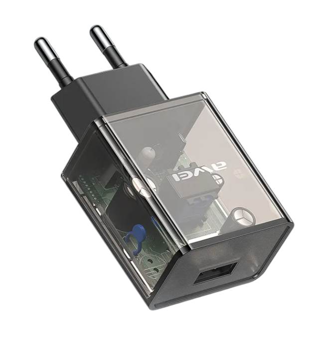 005081 Αντάπτορας φόρτισης με καλώδιο Lightning - C9L - Fast Charge - 2.4A - AWEI - 005678