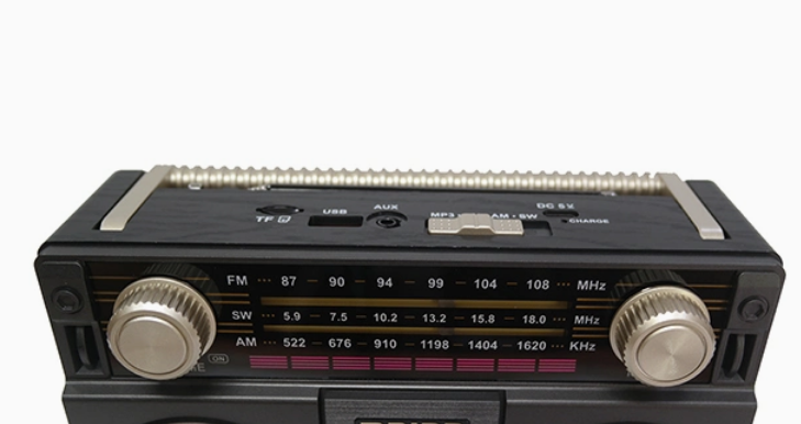 Επαναφορτιζόμενο ραδιόφωνο Retro - MD-1305 BT - 020122 - Red