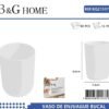 Θήκες οδοντόβουρτσας πλαστικές σε σετ 5Χ - White - 21537
