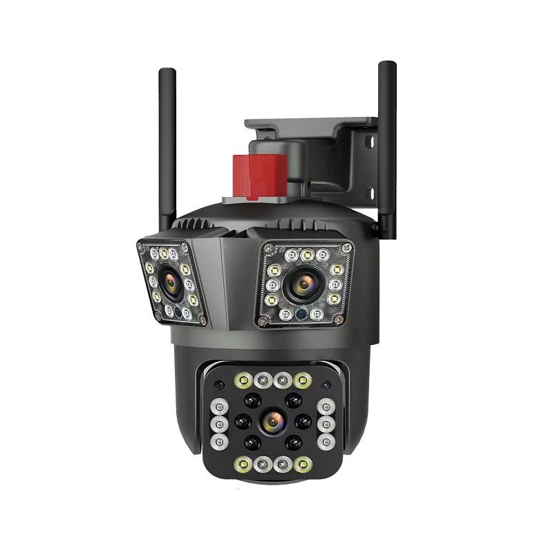 Κάμερα ασφαλείας IP - Triple - WiFi - V380 - 008005