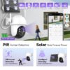 Ηλιακή κάμερα ασφαλείας IP - Solar Security Camera - XMT-Q10 - WiFi - 080250