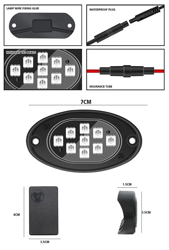 110309-1 Διακοσμητικά προβολάκια εσωτερικού τροχού LED - 1112107/M04 - 110309