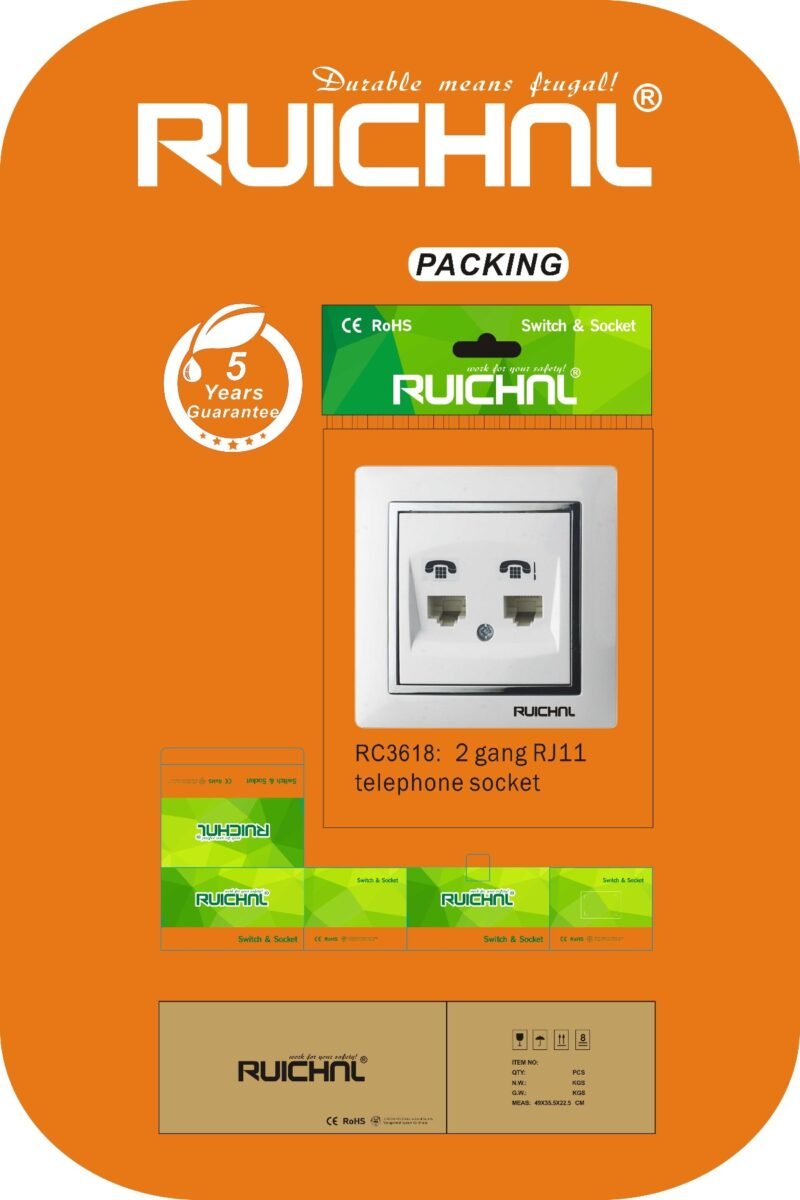 15763352960777223 Πρίζα τηλεφώνου - Διπλή - 674964