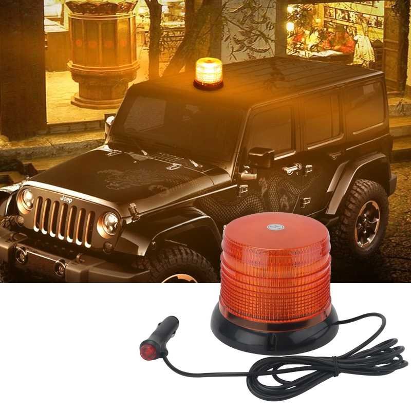 16189278642565059 Περιστρεφόμενος φάρος οχημάτων - Amber 48LED - DC10-30V - RD205-48 - 238518