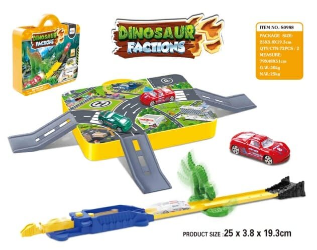 Βαλιτσάκι αυτοκινητόδρομος με δεινόσαυρους - S0988 - 104534