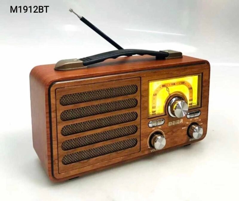 Επαναφορτιζόμενο ραδιόφωνο Retro - M1912-BT - 119125 - Brown