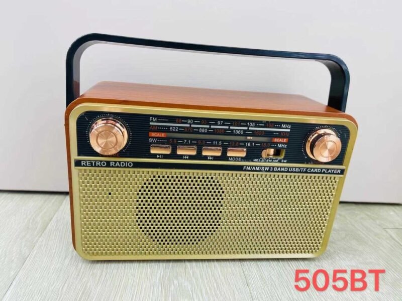 16383542233267146 Επαναφορτιζόμενο ραδιόφωνο Retro - MD505-BT - 865054