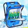 Πτυσσόμενο σκαμπό και σακίδιο camping - 1344 - 170105 - Black