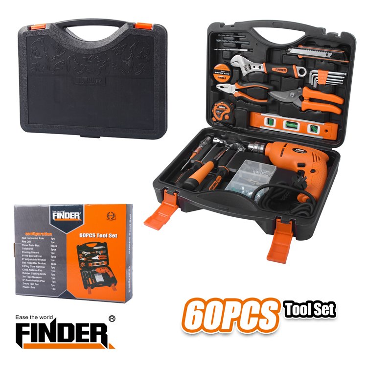 192573 Σετ εργαλεία με θήκη - 60τμχ - Finder - 192573