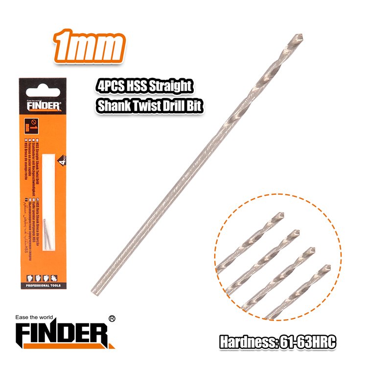 195745 Τρυπάνια σιδήρου - 4241 - 1mm - 4pcs - Finder - 195745