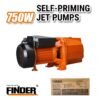Αντλία επιφανείας νερού - 750W - JET100A - Finder - 197421
