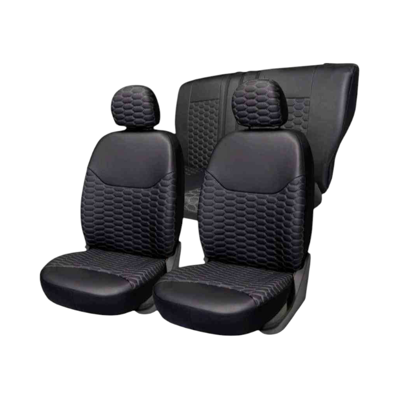 200581 Καλύμματα καθισμάτων αυτοκινήτου - Δερματίνη - PROLUX Fullset  - Grey - 200581