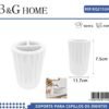 Θήκες οδοντόβουρτσας πλαστικές σε σετ 5Χ - White - 21524
