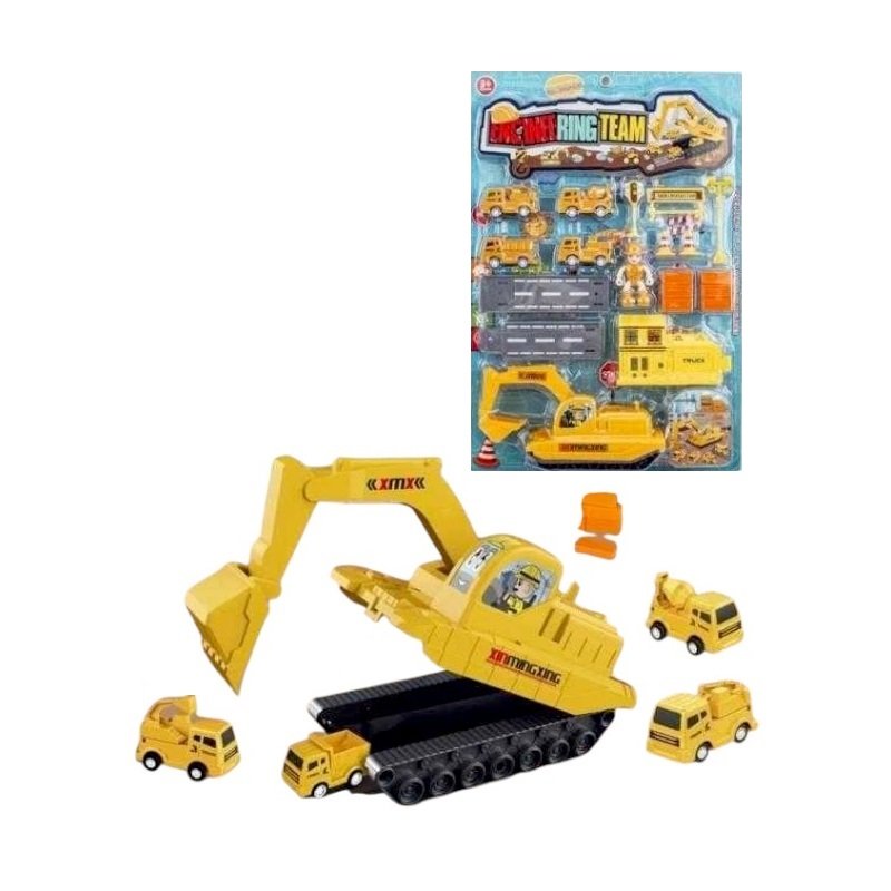 Σετ οχήματα εργασίας με όχημα αποθήκευσης & αξεσουάρ - 858A - 215206