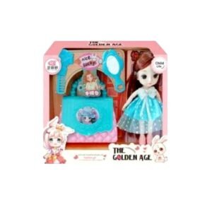 Σετ κούκλα Vintage με αξεσουάρ ομορφιάς - A810026 - 215355