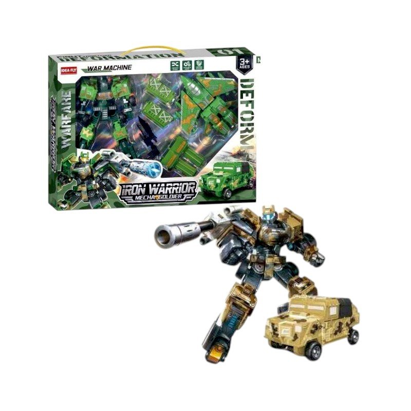 Σετ ρομπότ που μεταμορφώνεται σε όχημα με αξεσουάρ - BF-1116 - 215535