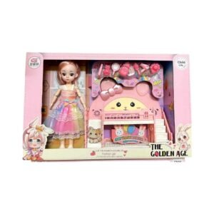 Σετ κούκλα Vintage με αξεσουάρ ομορφιάς - A82002-112 - 215558