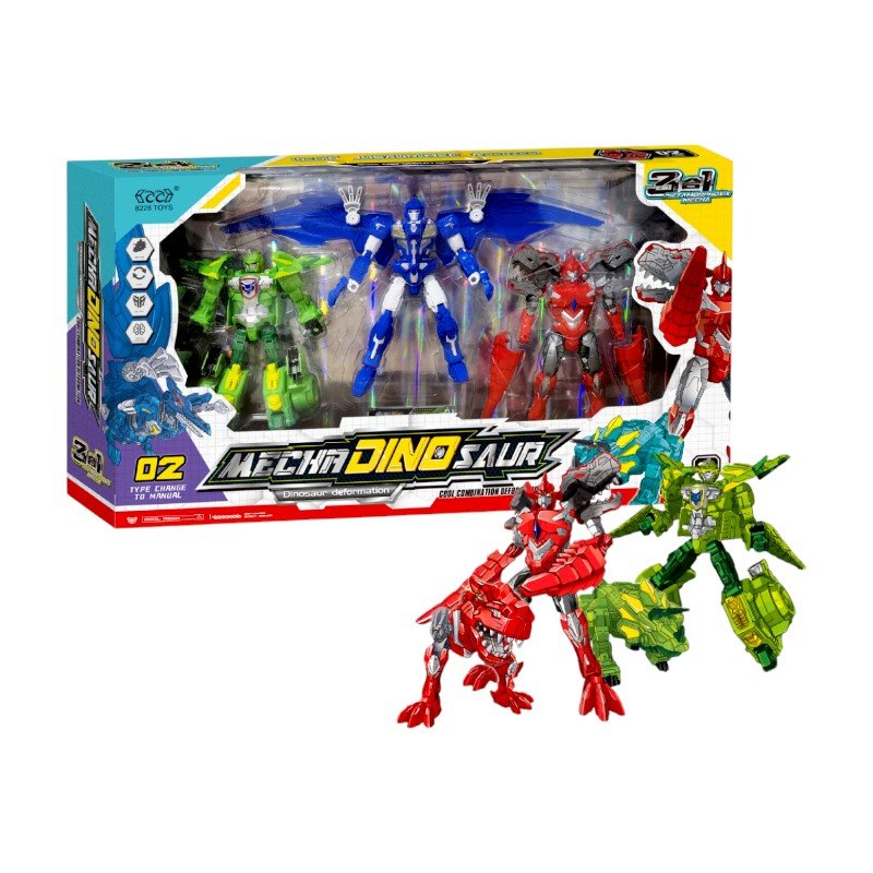 215630 Σετ ρομπότ που μεταμορφώνονται σε Δεινόσαυρους - 8228-P5 - 215630