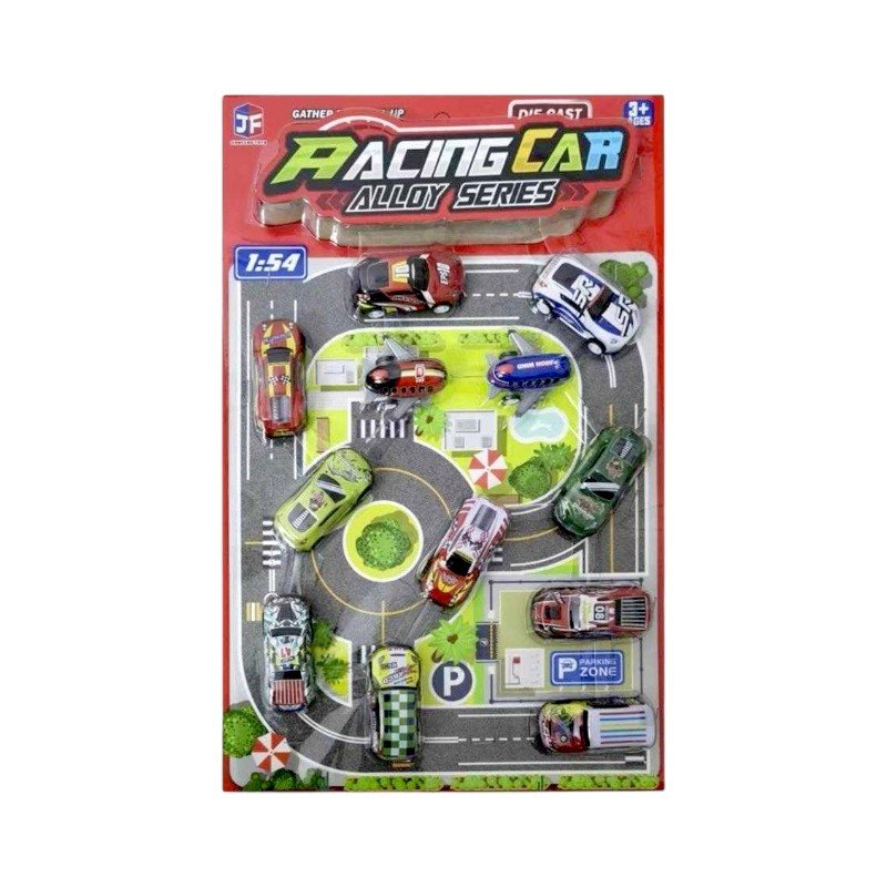 Σετ μεταλλικά αυτοκινητάκια - 12pcs - 598-11B - 215646