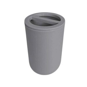 Θήκες οδοντόβουρτσας πλαστικές σε σετ 5Χ - Grey - 21608