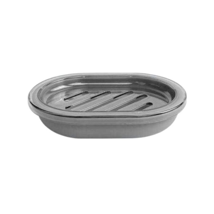 Σαπουνοθήκες μπάνιου πλαστικές σε σετ 9Χ - Grey - 21622