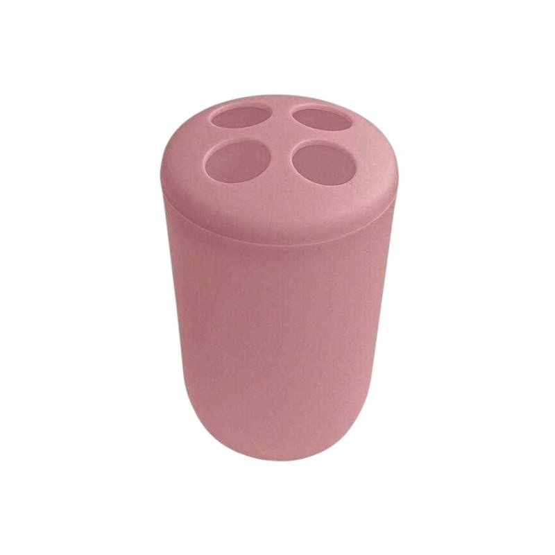Θήκες οδοντόβουρτσας πλαστικές σε σετ 5Χ - Pink - 21758