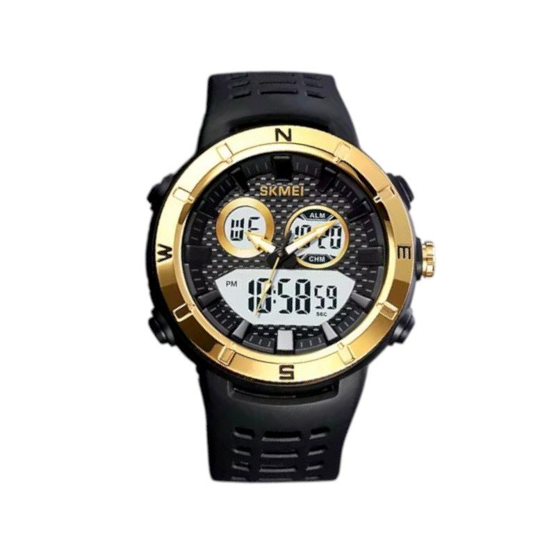 Ψηφιακό/αναλογικό ρολόι χειρός – Skmei - 2014 - Gold/White