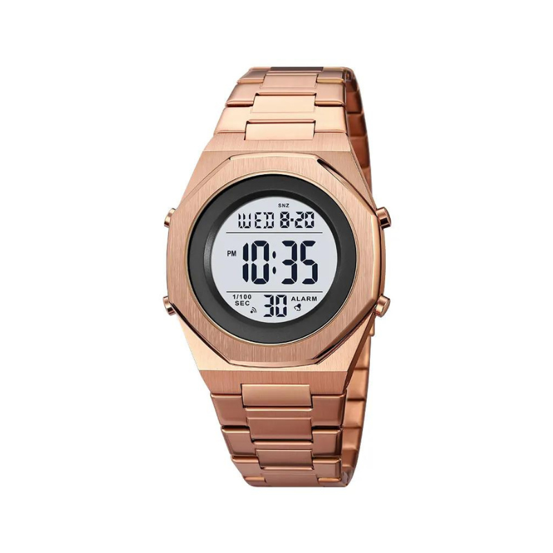220662_rgow Ψηφιακό ρολόι χειρός - Skmei - 2066 - Rose Gold/White