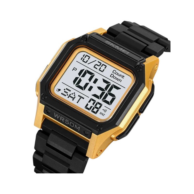 222642 Ψηφιακό ρολόι χειρός - Skmei - 2264 - Gold/White