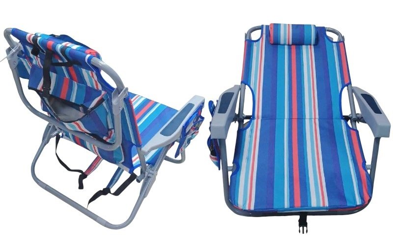 Πτυσσόμενη καρέκλα camping - 1613LV - 241750 - Blue/Green