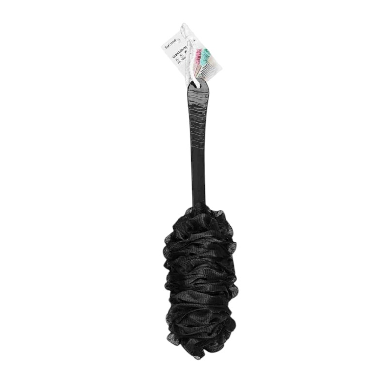 Σφουγγάρια μπάνιου δίχτυ σε σετ 6Χ - Black - 26190