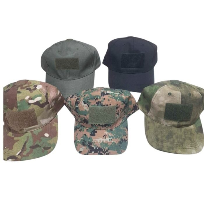Ανδρικό καπέλο jockey στρατιωτικού τύπου - M02 - 270607 - Green/Brown