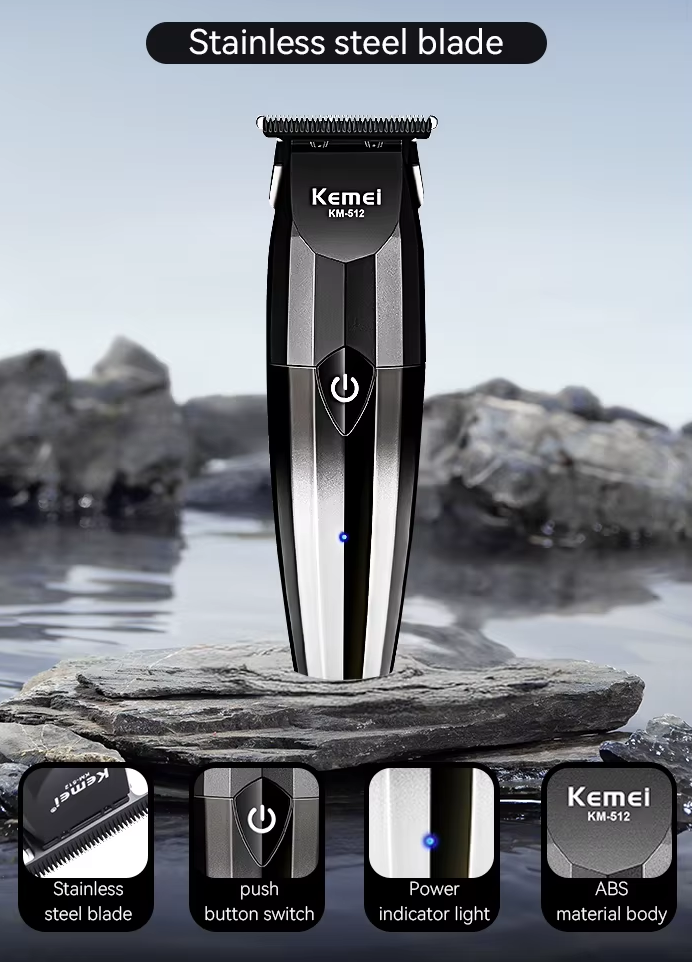 Κουρευτική μηχανή - KM-512 - Kemei - Silver