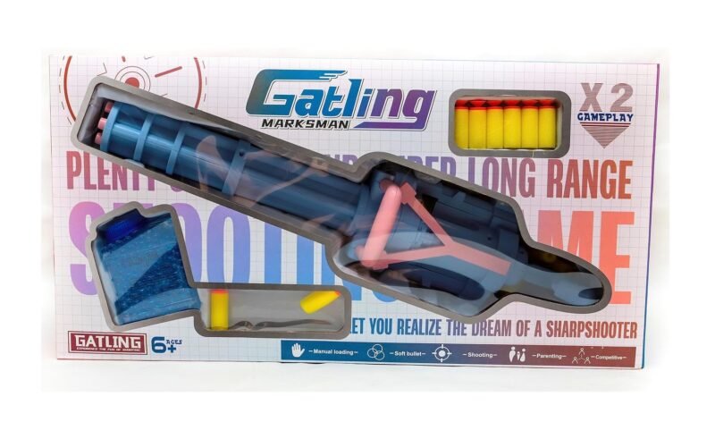 Παιδικό όπλο στόχου με σφαίρες gel & αξεσουάρ – Soft Gun – 2in1 - A0076 - 306122