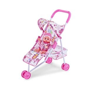 Παιδικό καροτσάκι με κούκλα - 6612F-2 - 307123