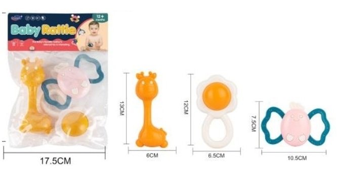 Σετ βρεφικές κουδουνίστρες & μασητικά - 326-B1333 - 308263