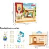 Κουκλόσπιτο mini με αξεσουάρ μπάνιου - A01 - 345228