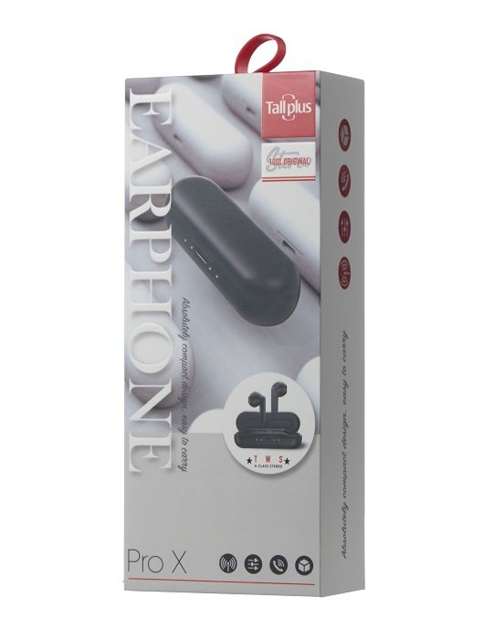 Ασύρματα ακουστικά με θήκη φόρτισης - PRO X - 352451 - Black