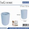 Θήκες οδοντόβουρτσας πλαστικές σε σετ 5Χ - Light Blue - 21680