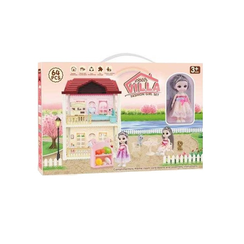 400011 Κουκλόσπιτο με αξεσουάρ - 6101-5 - 100443