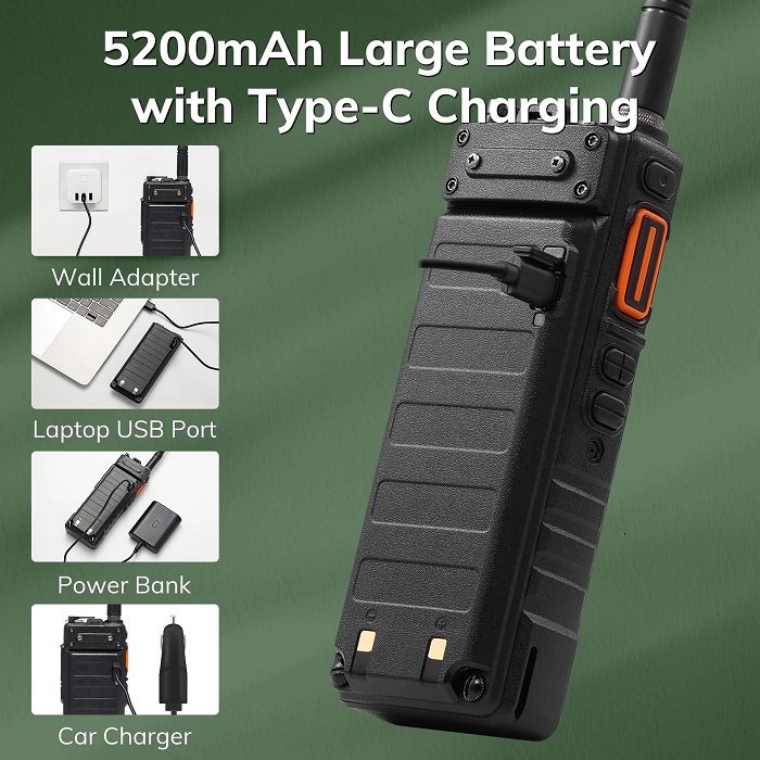Φορητός πομποδέκτης UHF/VHF - UV25 - Baofeng - 402253 - Black