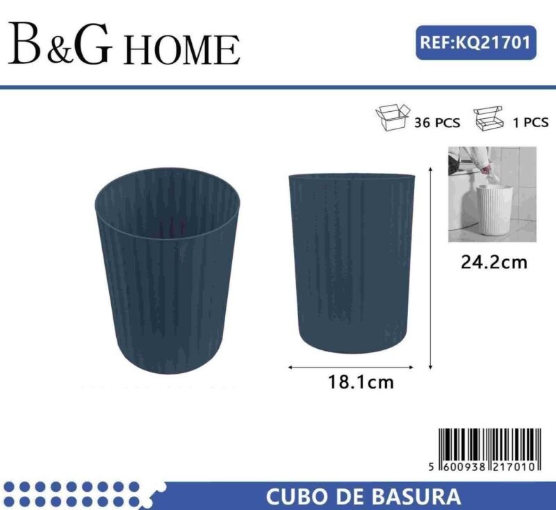 460d5bd7fdc4d88e9958f04cc3756f37 Κάδος απορριμμάτων μπάνιου πλαστικός - Blue - 21701