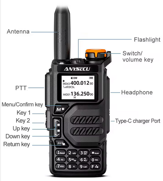 512153-2 Φορητός πομποδέκτης UHF/VHF - UVK5 - Quansheng - 512153