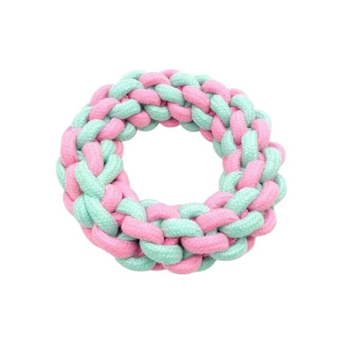 Παιχνίδι σκύλου κρίκος από σχοινί - 16cm - 550589