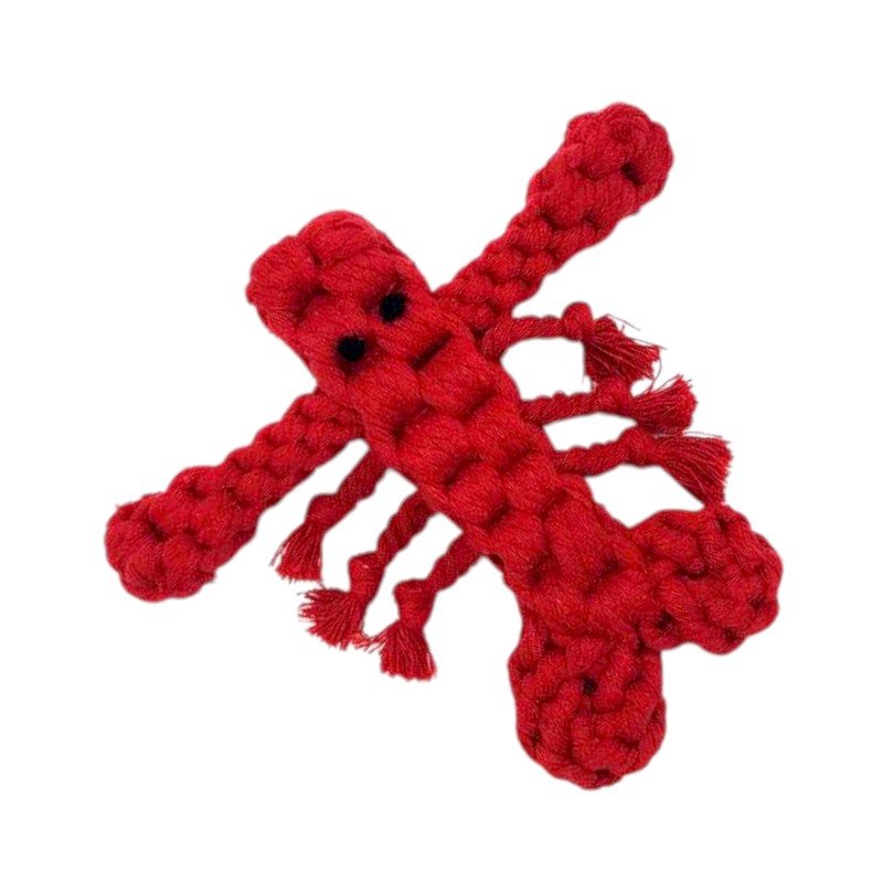 Παιχνίδι σκύλου ζωάκι από σχοινί - 19x17cm - 550596