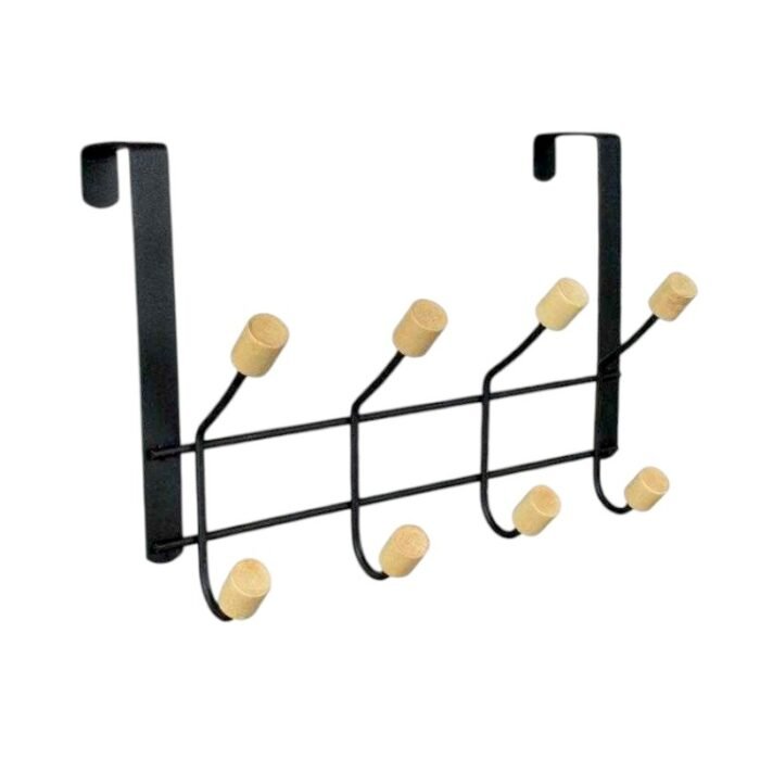 Μεταλλική κρεμάστρα πόρτας 4 θέσεων - 57885