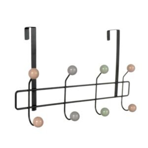 Μεταλλική κρεμάστρα πόρτας 4 θέσεων - 57903