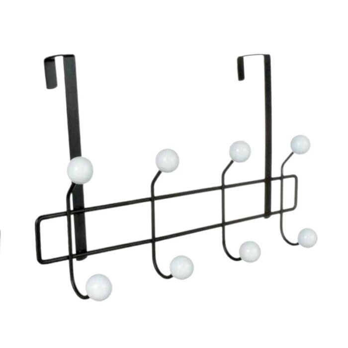 Μεταλλική κρεμάστρα πόρτας 4 θέσεων - 57906