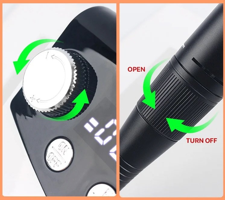 581344-2 Επαναφορτιζόμενος τροχός μανικιούρ-πεντικιούρ – VKN-BX03 - 581344 - Orange